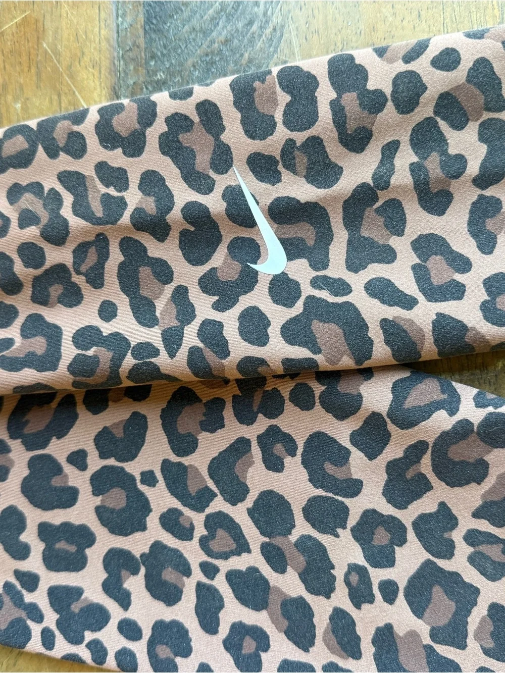 Nike Kids' Brown and Black Leopard Print Leggings